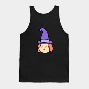 Witch Big Face Costume Funny Halloween Tank Top